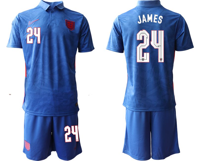 Men 2020-2021 European Cup England away blue #24 Nike Soccer Jersey